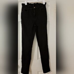 Ashley Mason Skinny jeans with ruffle waist- Black Sz 29